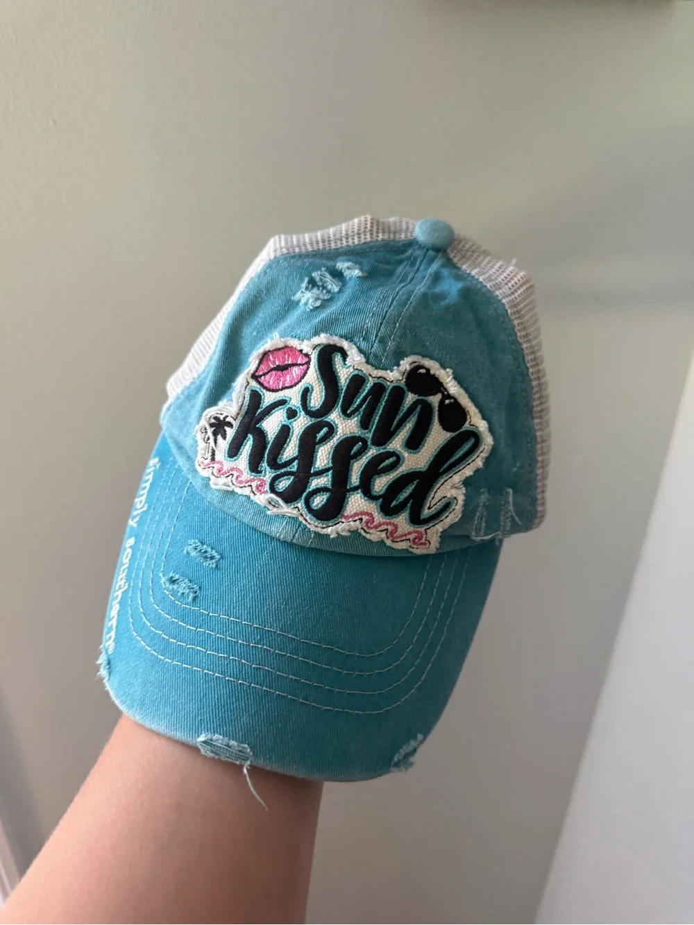 Simply Southern Teal 'Sun Kissed' Mesh Back Hat
